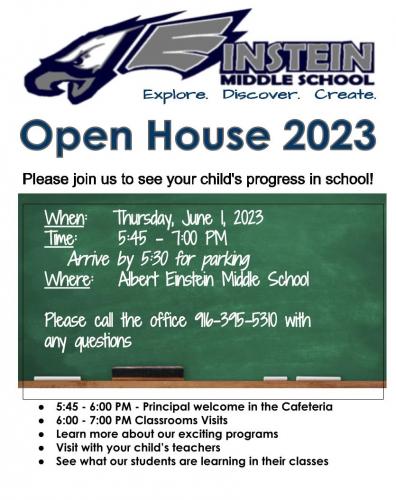 Open House flyer